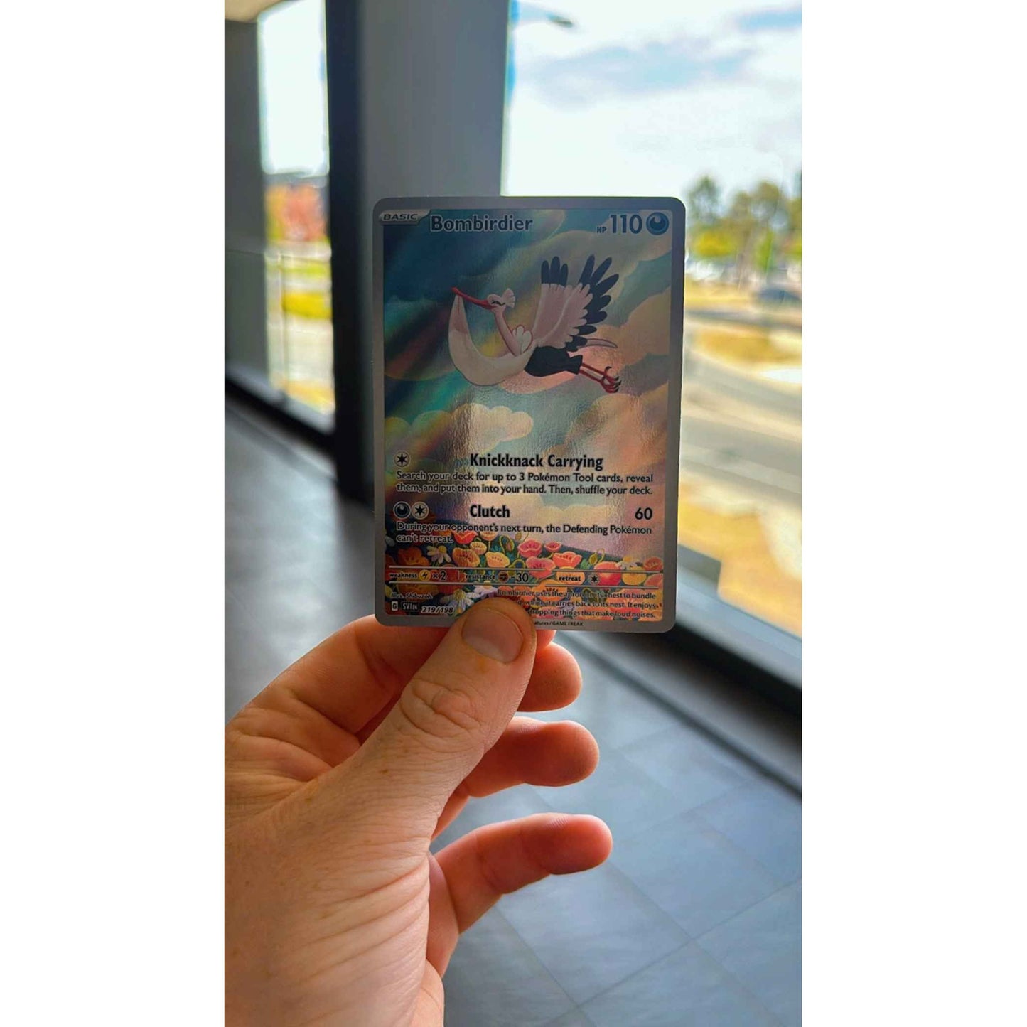 Bombirdier Full Art 219/198 Illustration Rare Scarlet and Violet Pokemon TCG Near Mint