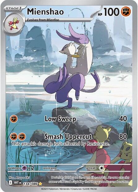 Mienshao - 134/086 - Illustration Rare - White Flare - Pokemon Card - NM/M