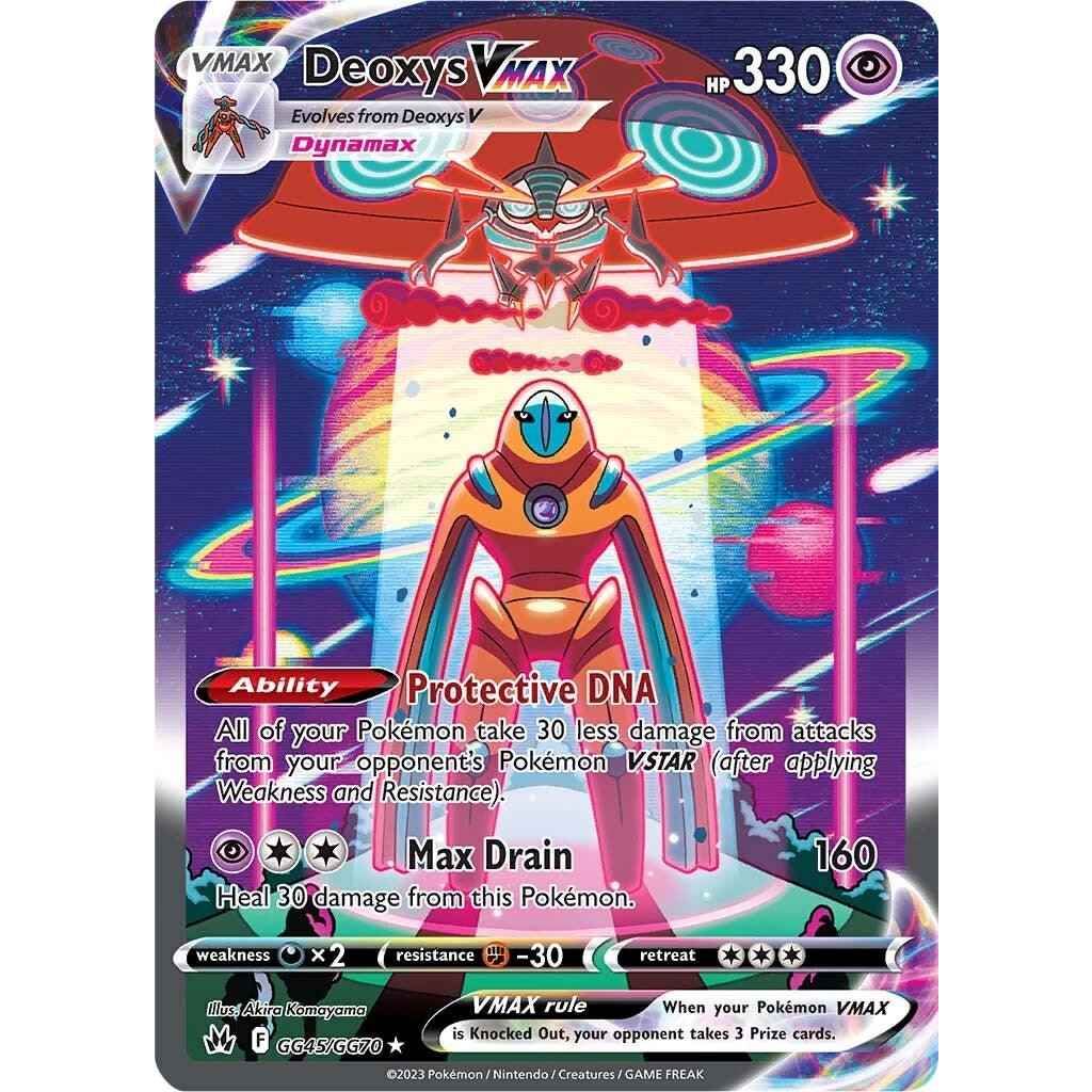 Deoxys VMAX GG45 Pokemon Crown Zenith Trading Card - Backtotheculturecollectables
