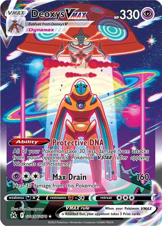 Deoxys VMAX GG45 Pokemon Crown Zenith Trading Card - Backtotheculturecollectables