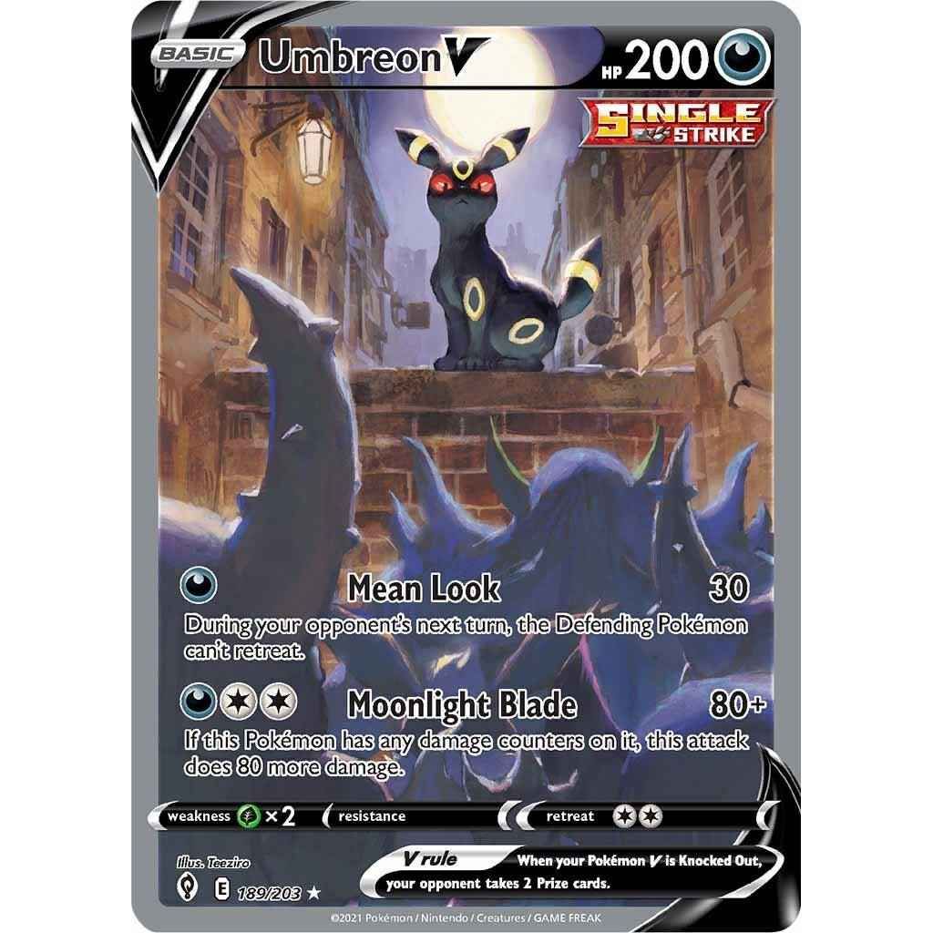 Umbreon V #189 Pokemon Evolving Skies