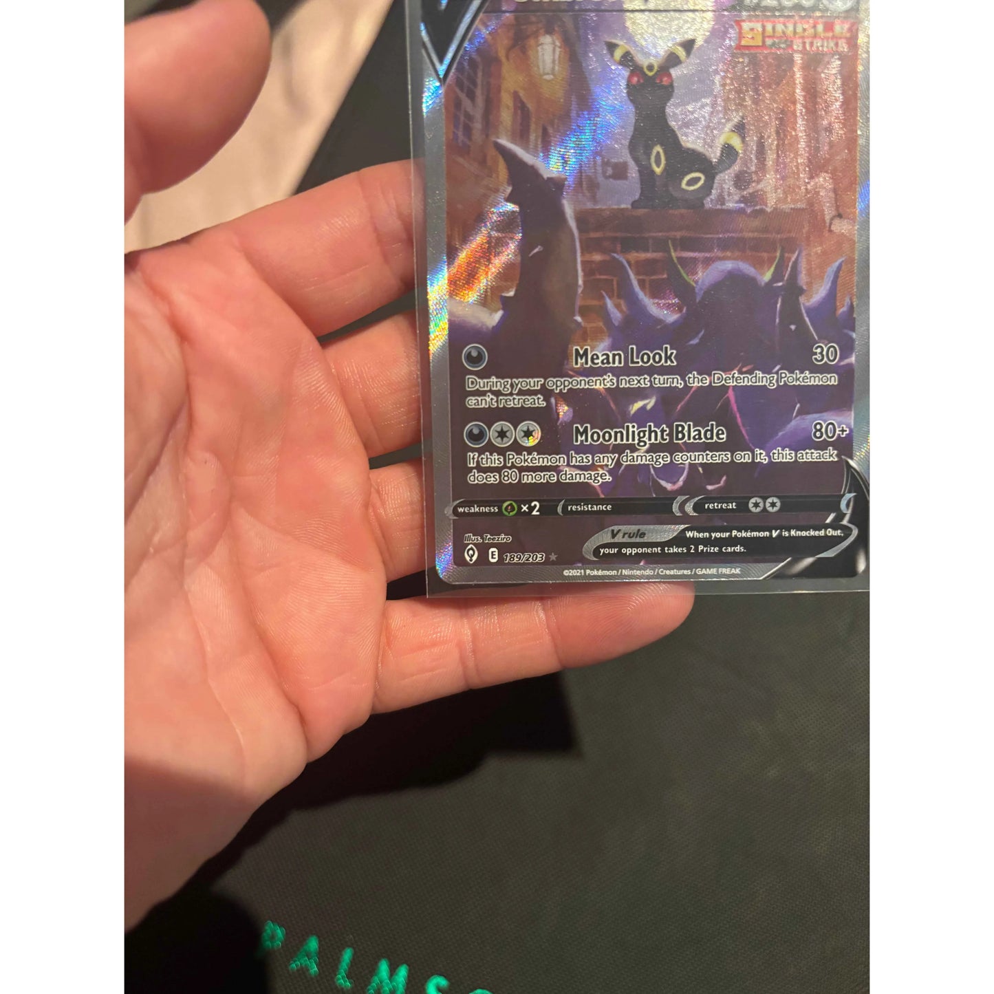 Umbreon V #189 Pokemon Evolving Skies