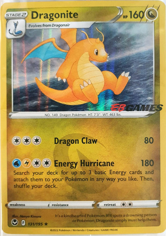 Dragonite EB Games Stamped #131 Pokemon Silver Tempest Card - Backtotheculturecollectables